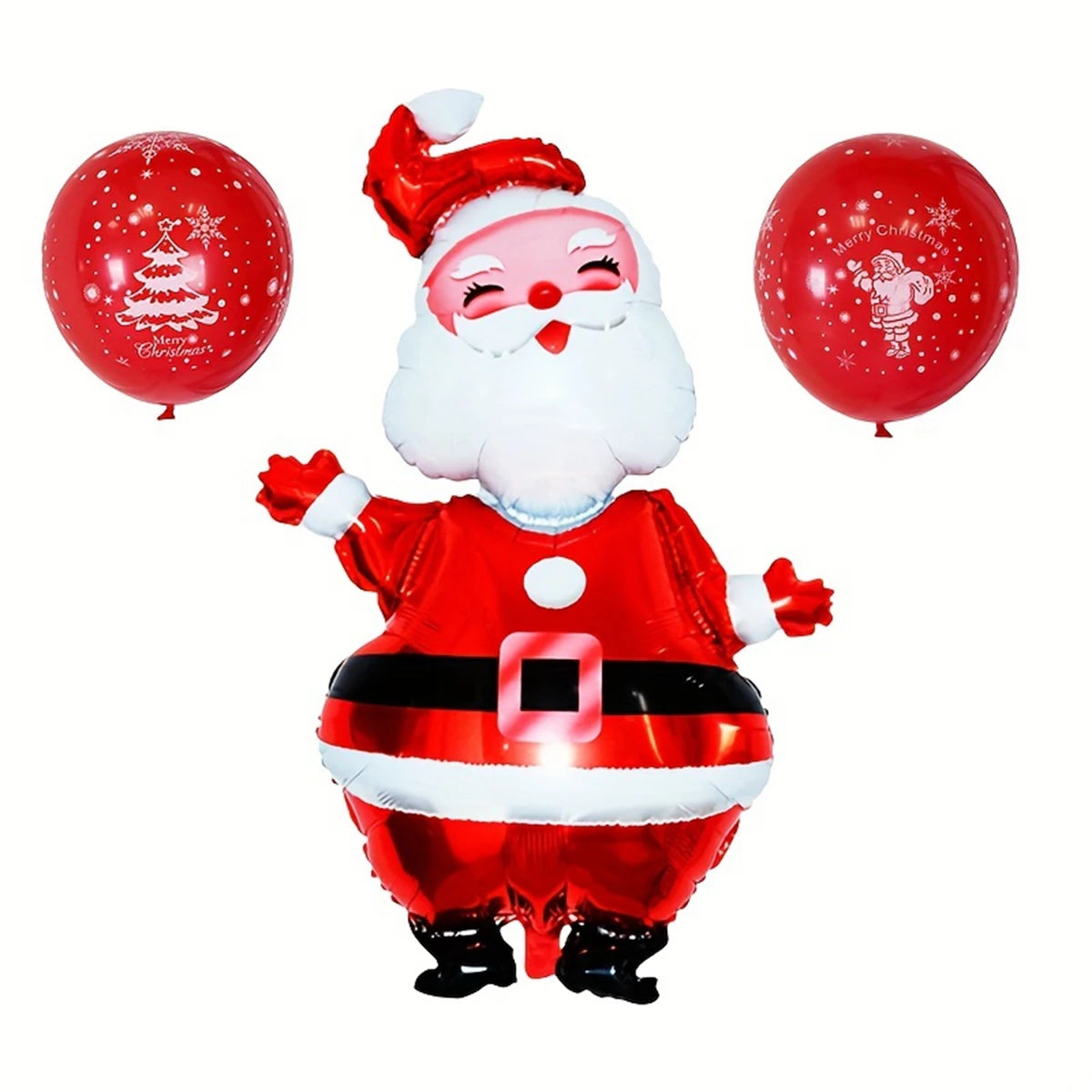 Large Santa Claus Aluminum Foil Balloon for Christmas Party, Decorative Supplies, 119cm, 1Pc