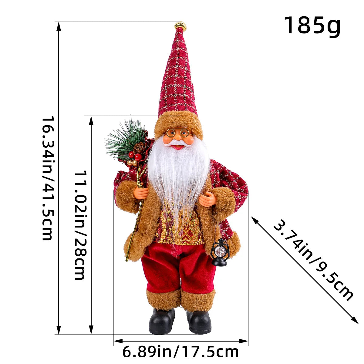 1~4PCS Santa Claus Christmas Tree Decorations 2024