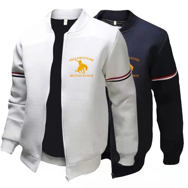 Classic Fashion Yellowstone Darden Ranch Printed Men's and Women's Jackets Zip Baseball Shirt Sweatshirt Jacket Top